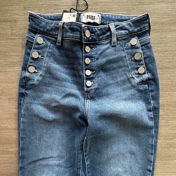 Paige Emmie High Rise Ankle Skinny Jeans in Sightseeing color size 25 NWT $249 - Picture 4 of 13